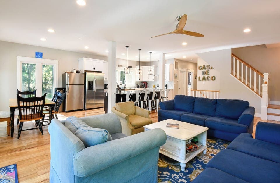 Main floor family room has an open concept that allows for gathering together