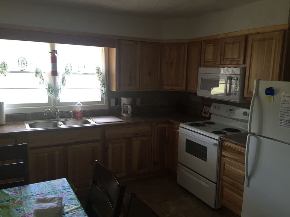 fully stocked functional kitchen 