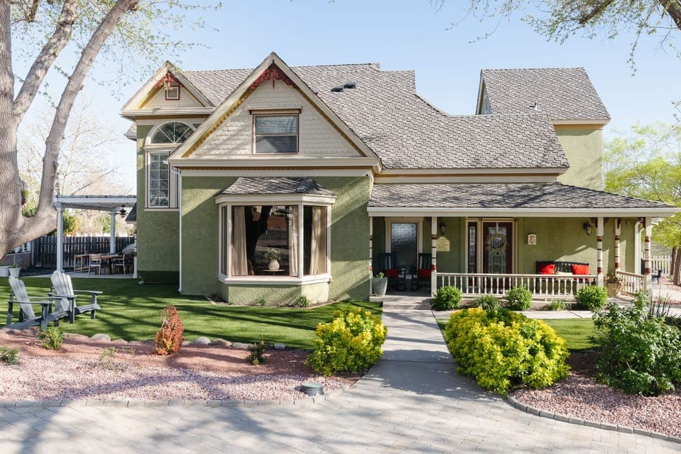 Entry and Front Porch to the beautiful Whitehead Home 