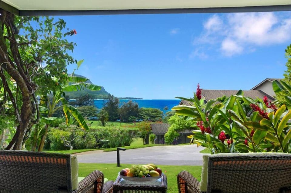 The view that greets visitors upon arrival to our magical tropical haven!