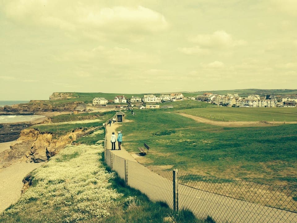 Coastal path from property down to Bude