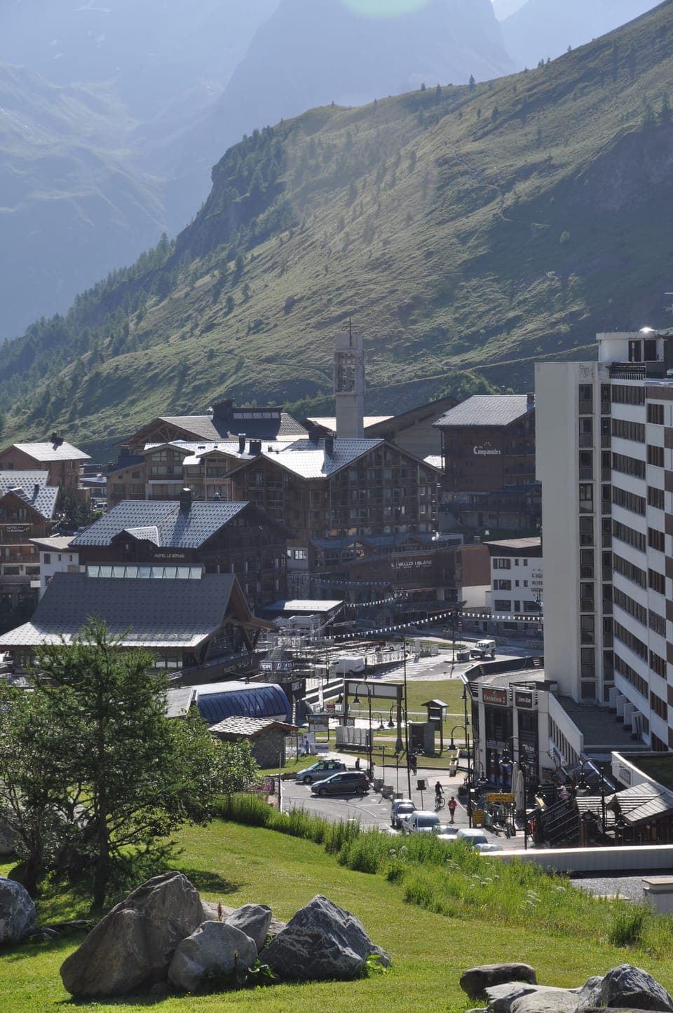 view on the village in the surmmer