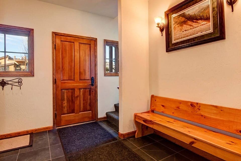 Entryway and staging area