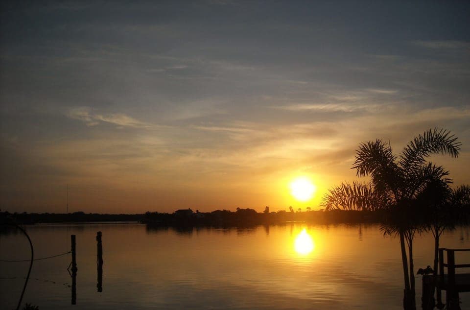 Sunrise over the bay.