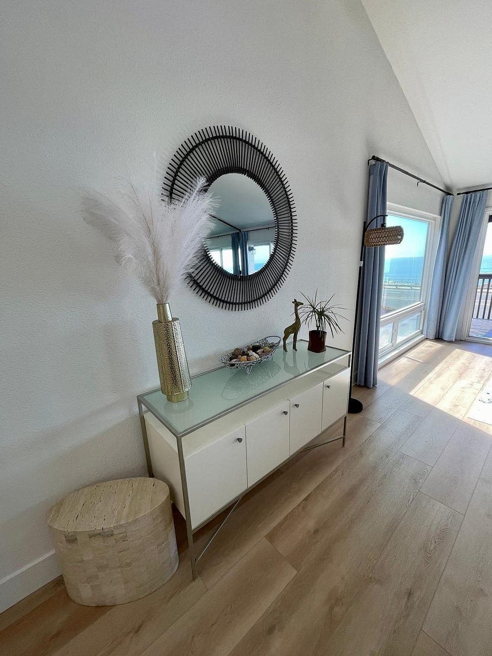 Enjoy the ocean view from the living room.