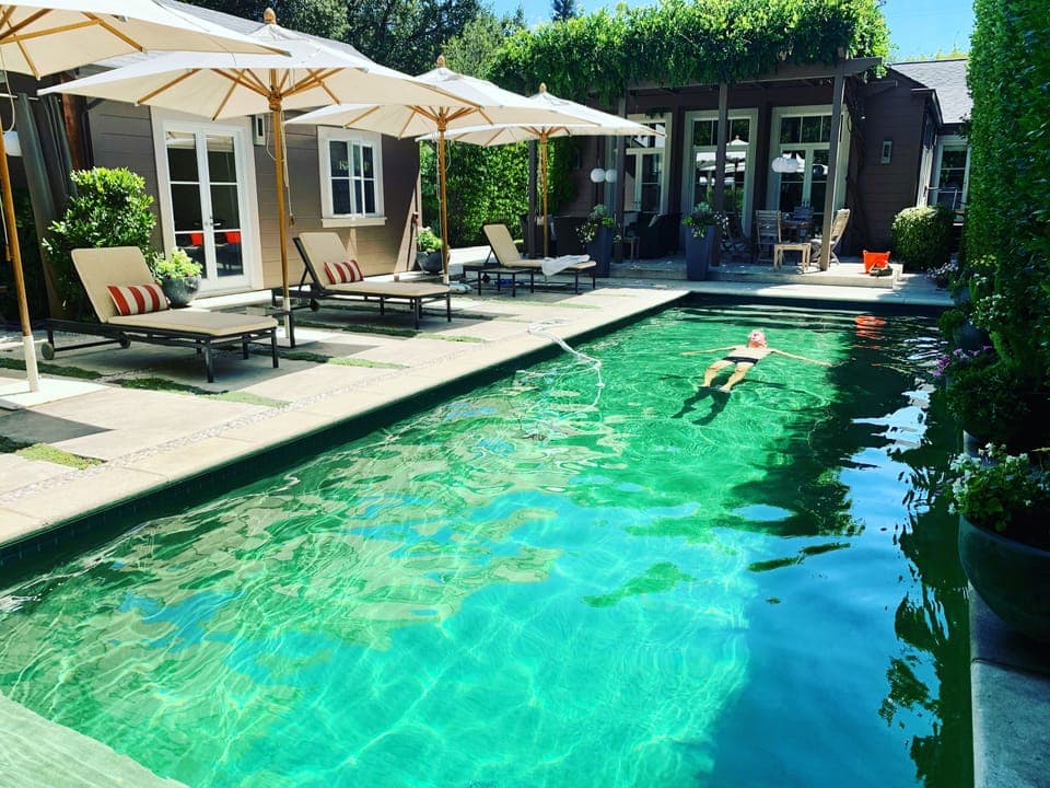 Our spa-style backyard is so relaxing