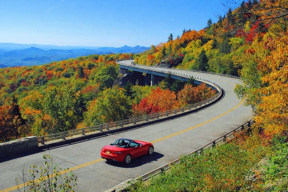 Take a scenic drive along the Blue Ridge Parkway.