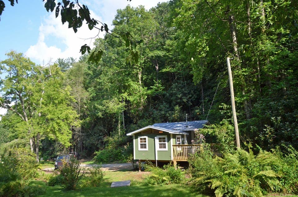 Surrounded by greenery and the soothing sounds of the creek.