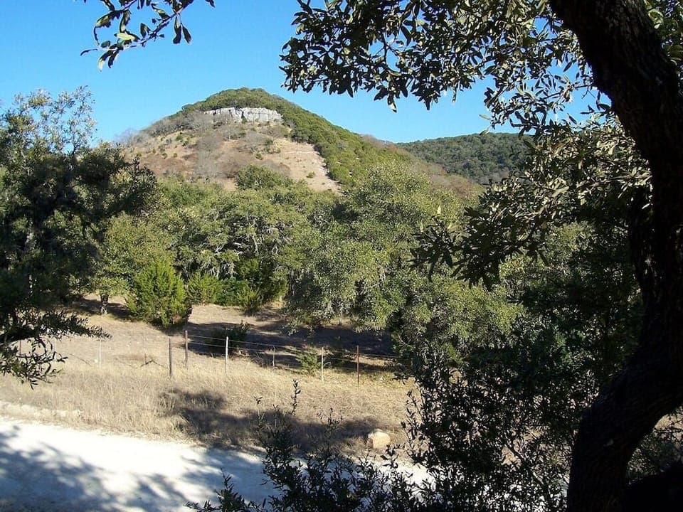 View of the Mountains from the Front of the Cabin