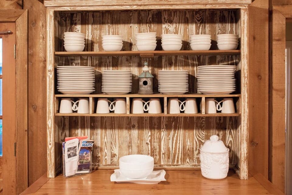 Fully stocked kitchen