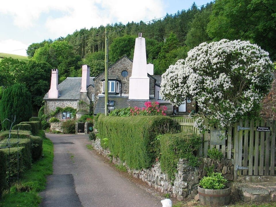 Parsonage Farm Stables viewed from our lane