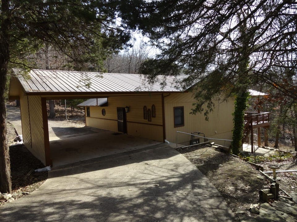 Carport on Front of House is Perfect for Unloading!
