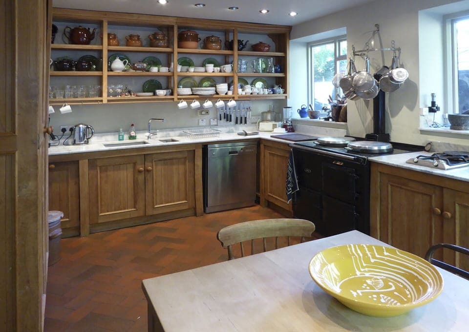 KITCHEN, AGA , ELECTRIC OVEN & VERY FULLY EQUIPED