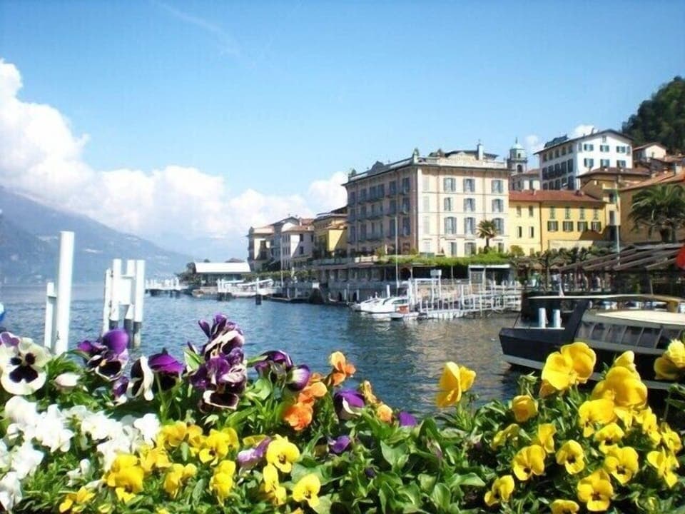 Bellagio town centre in spring time