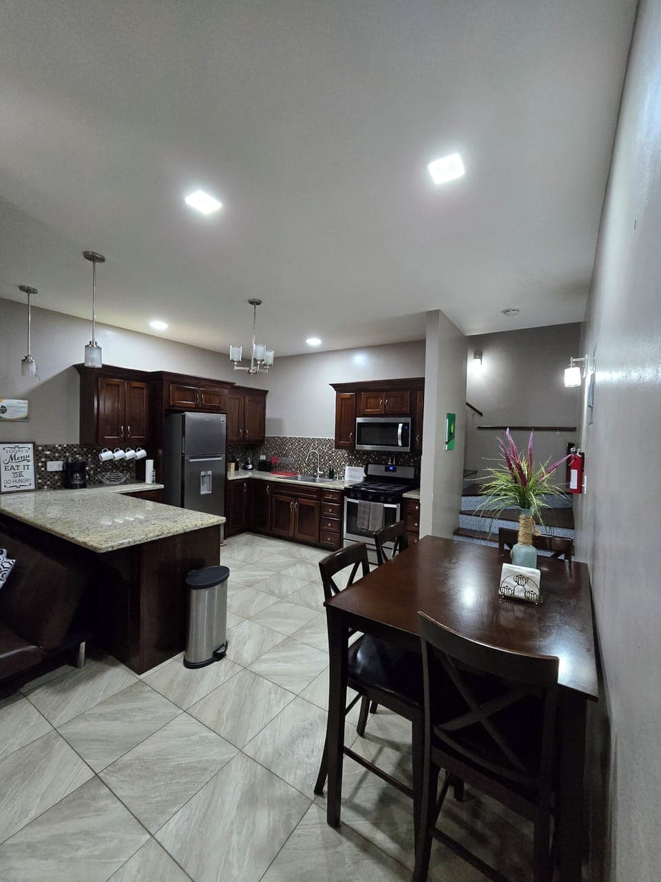 Main floor kitchen area