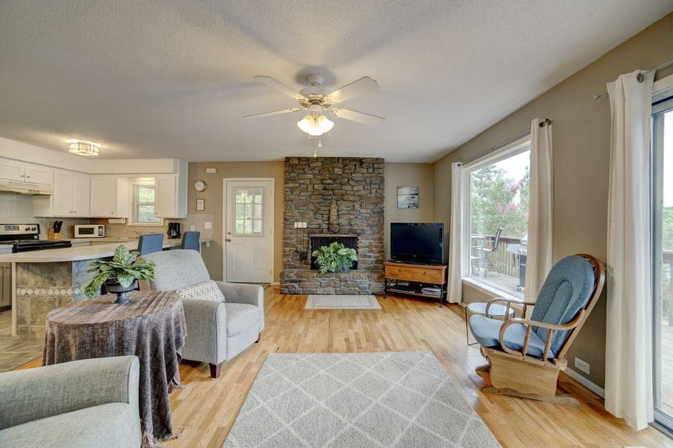 Step into the home from the carport to enter the inviting open floor plan 