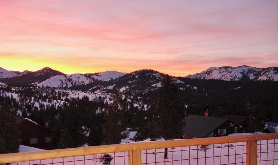 Sunset view from our back deck