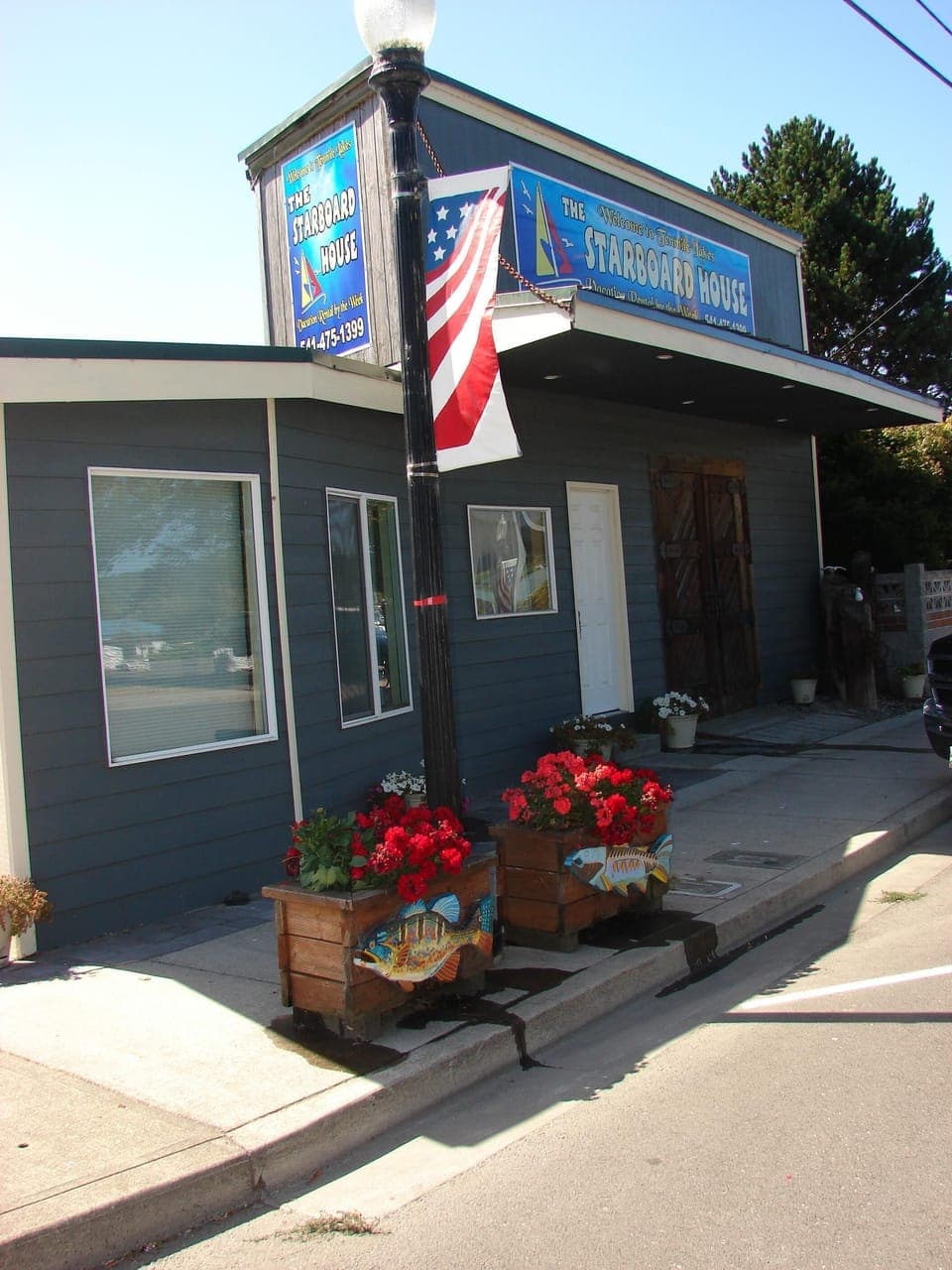 front of starboard house.