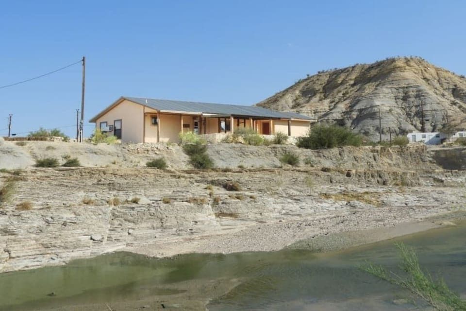 Terlingua Creek Porch House from Creek