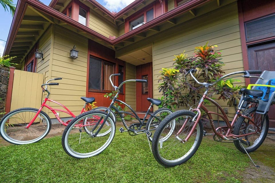 Bikes included in the rental! 