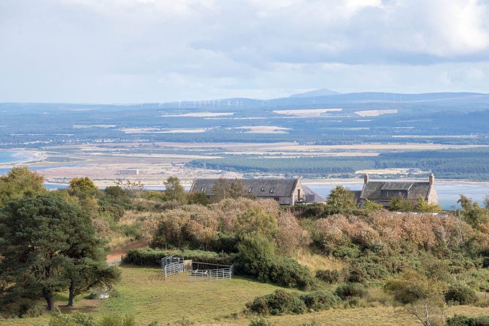 The view from the drive - The Farmhouse is on the right of picture.
