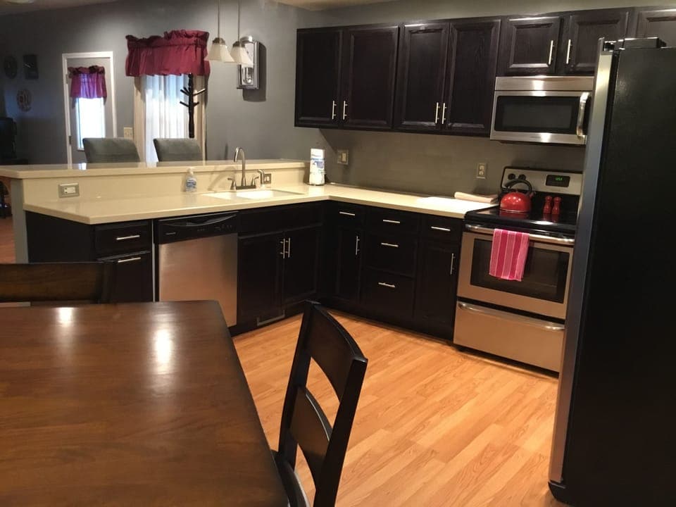 Dishes, utensils, pans ready for your use