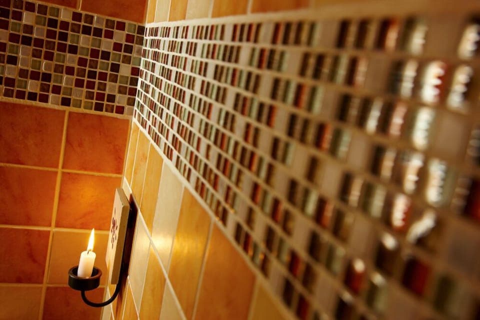 Candle lit Hammam style shower