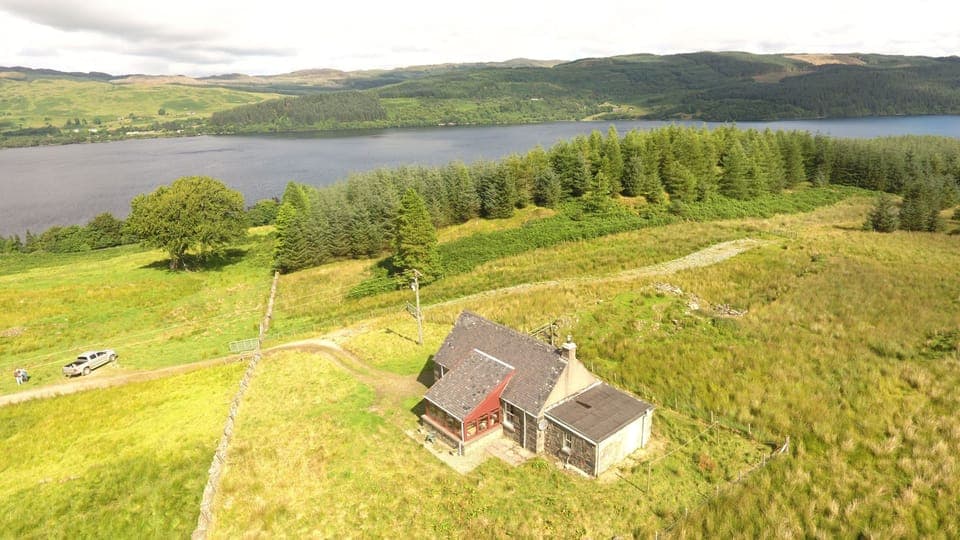 Ariel view of Finchairn Cottage
