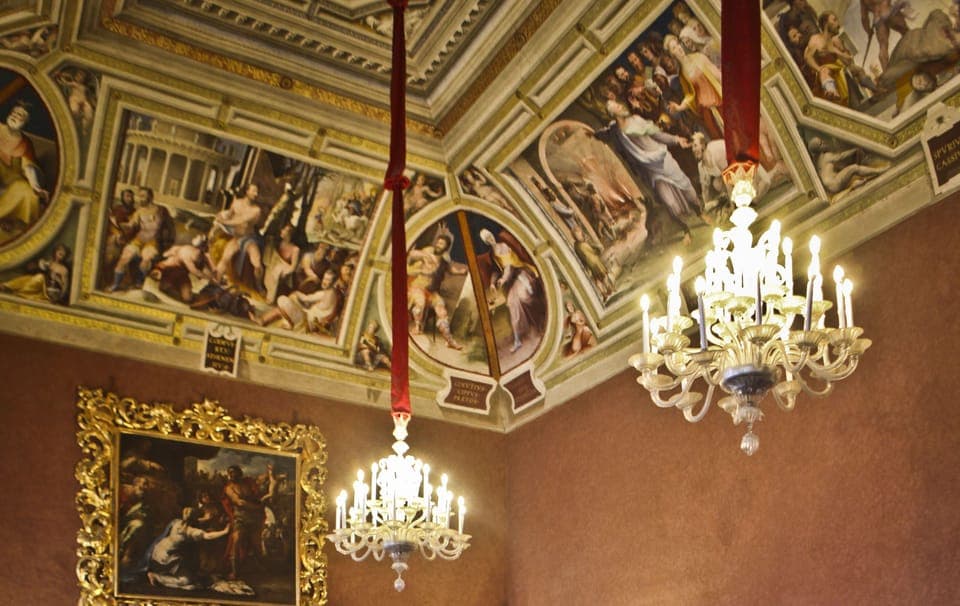 The Wedding Chamber we use for civil ceremonies in the Piazza del Campo, Siena