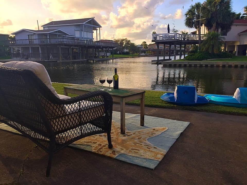 Sunsets rock here!  Big water view!