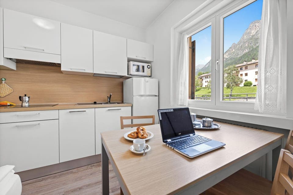 Standard Apartment, 1 Bedroom, Balcony (4 pax North) | Private kitchen | Fridge, microwave, stovetop, espresso maker