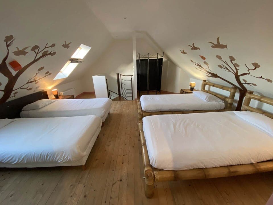 grande chambre pour 4 avec salle d'eau privative