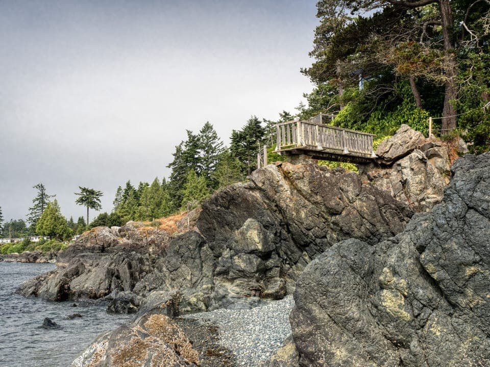 View while standing on the beach