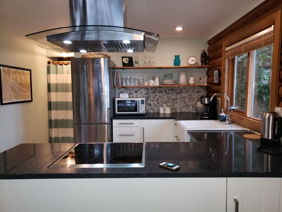 Open concept kitchen.