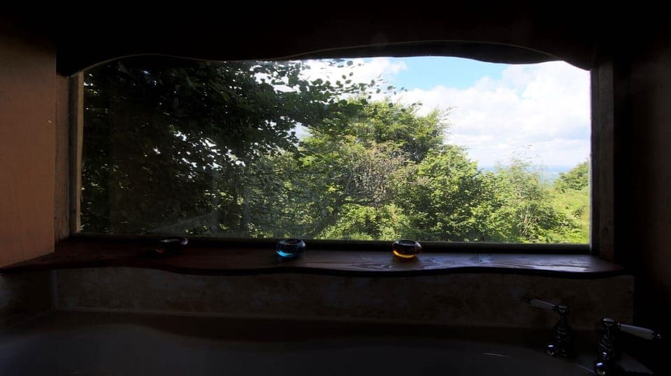 View across the valley from the corner bath
