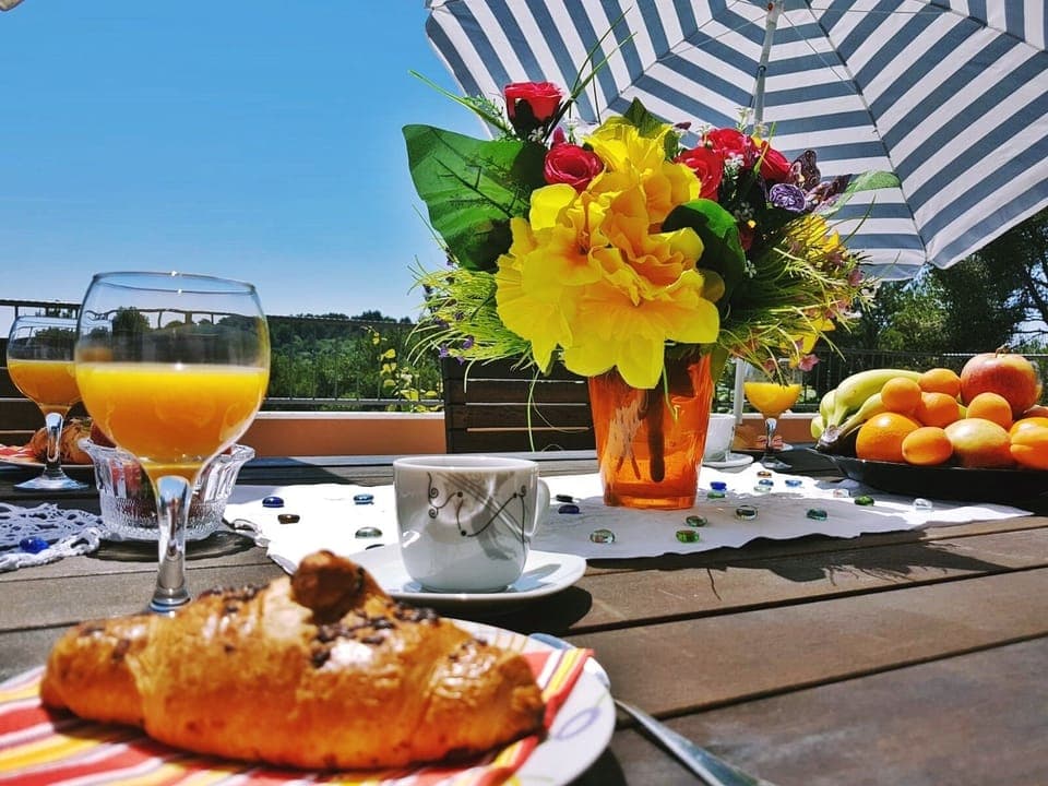 Breakfast on terrace