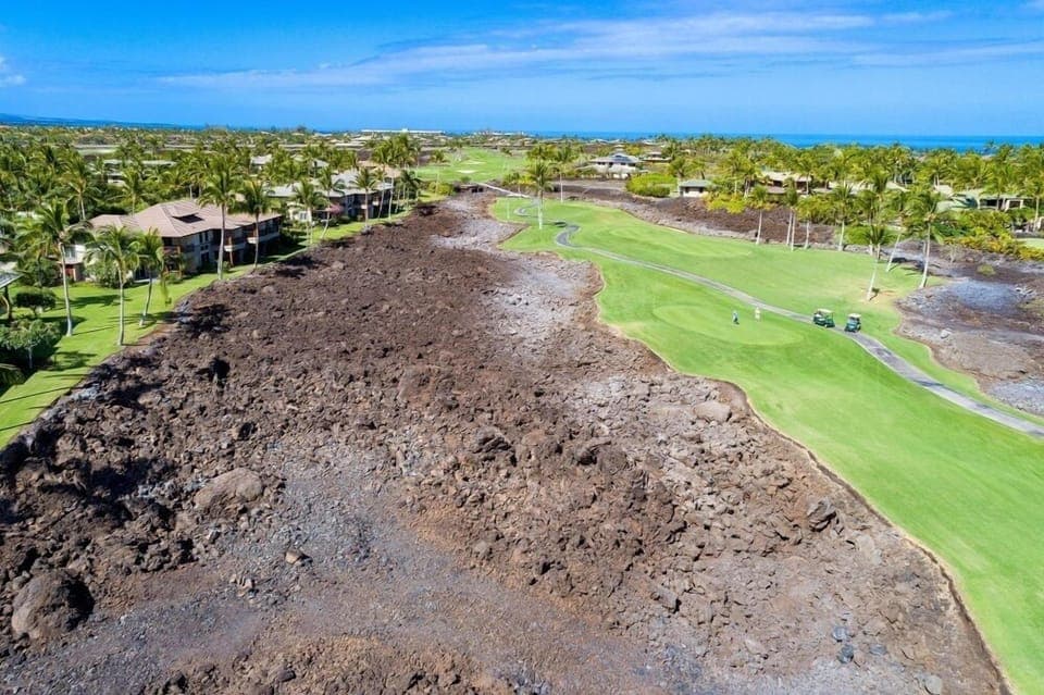 Aerial view of Golf Villas community