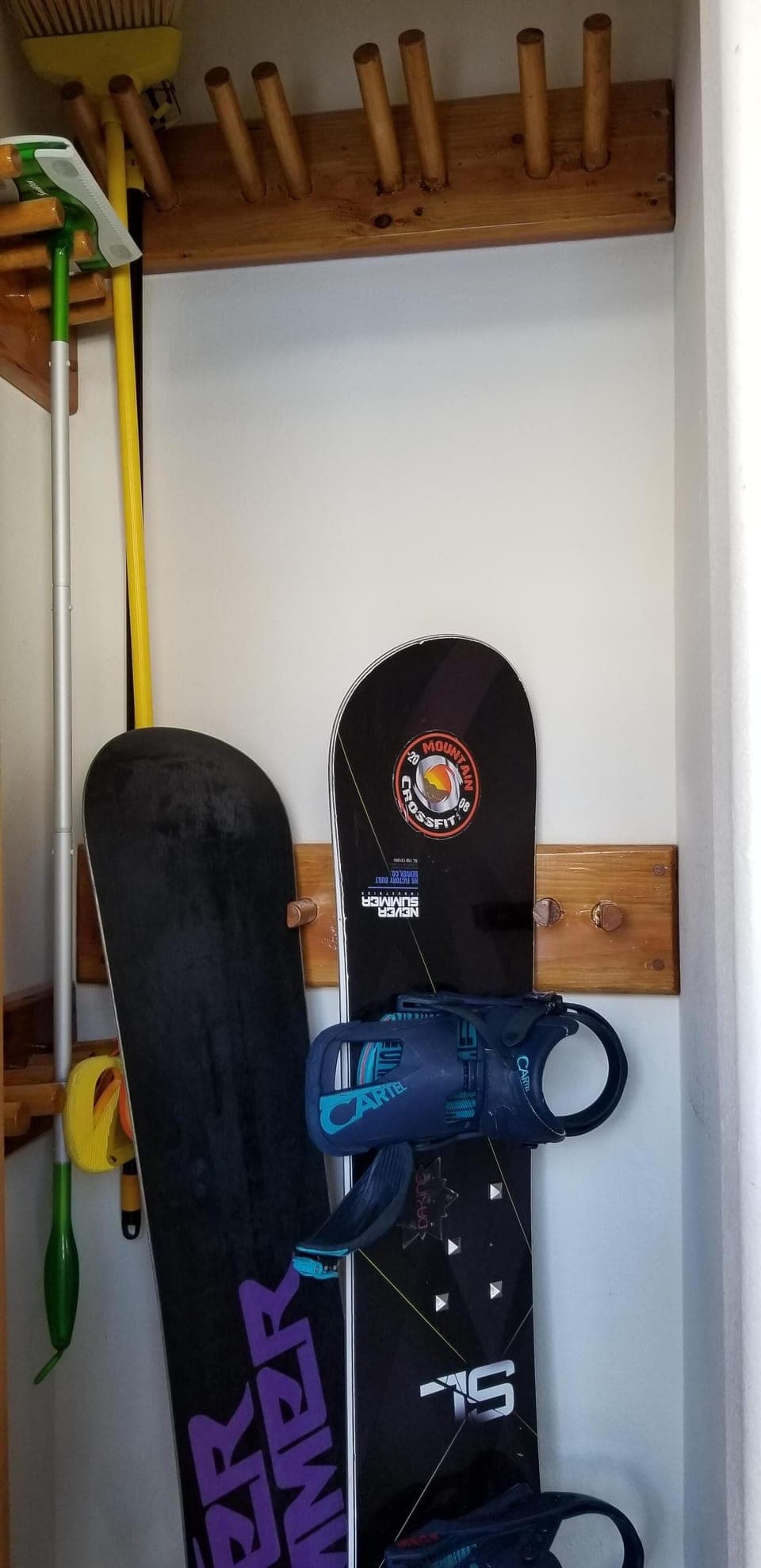 Room for skis & boards in the unit