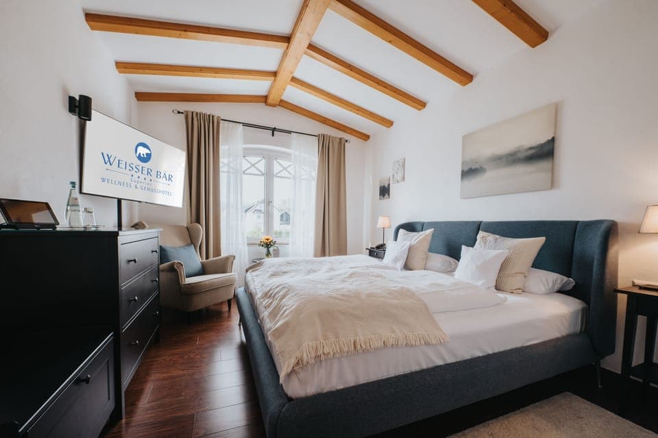 Double Room | In-room safe, individually decorated, blackout drapes, soundproofing