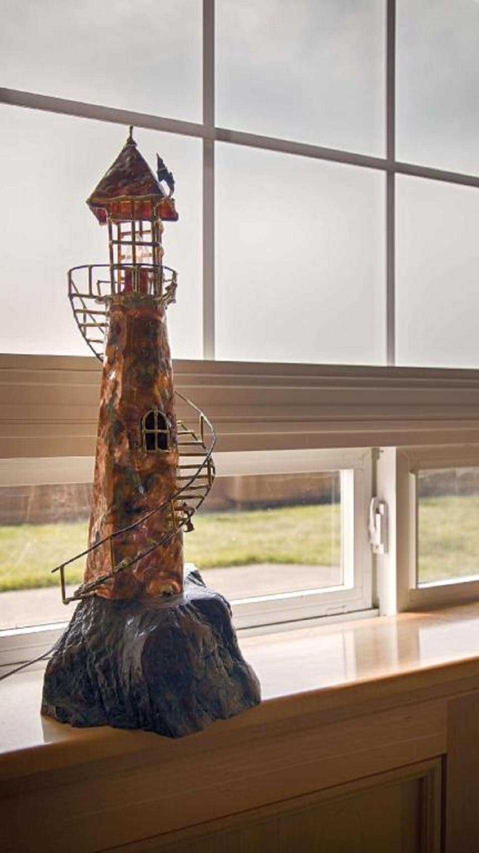 Desk, laptop workspace, bed sheets