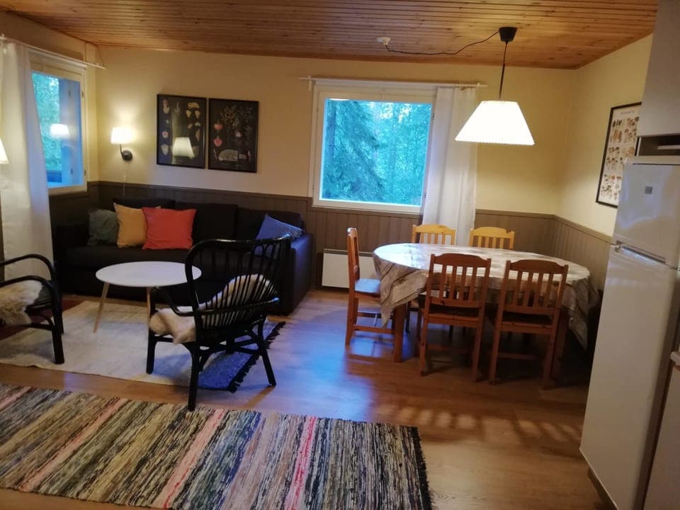 Basic Villa | Living area | Fireplace