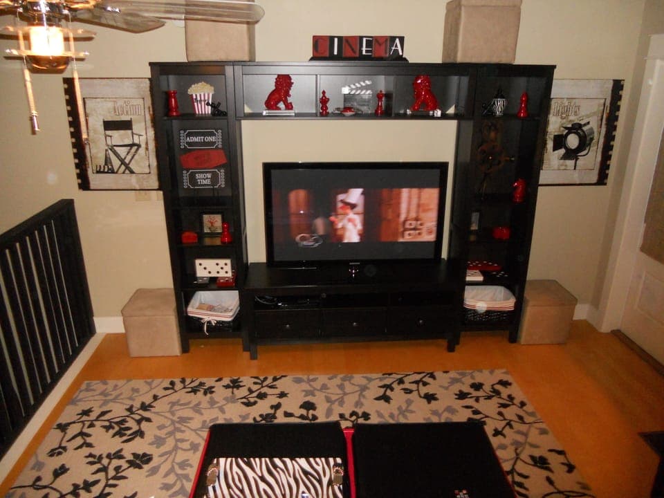 TV/playstation in the media room on 3rd floor