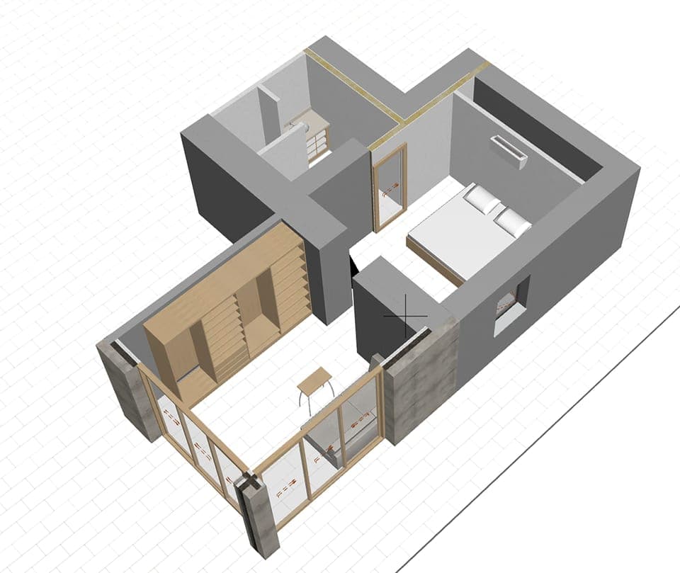 Luxury Studio Suite, Partial Sea View (Canaille) | Floor plan