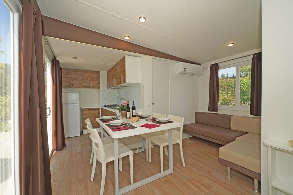 Mobile Home, 2 Bedrooms | Living room | Flat-screen TV