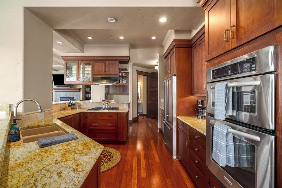 Fully stocked kitchen