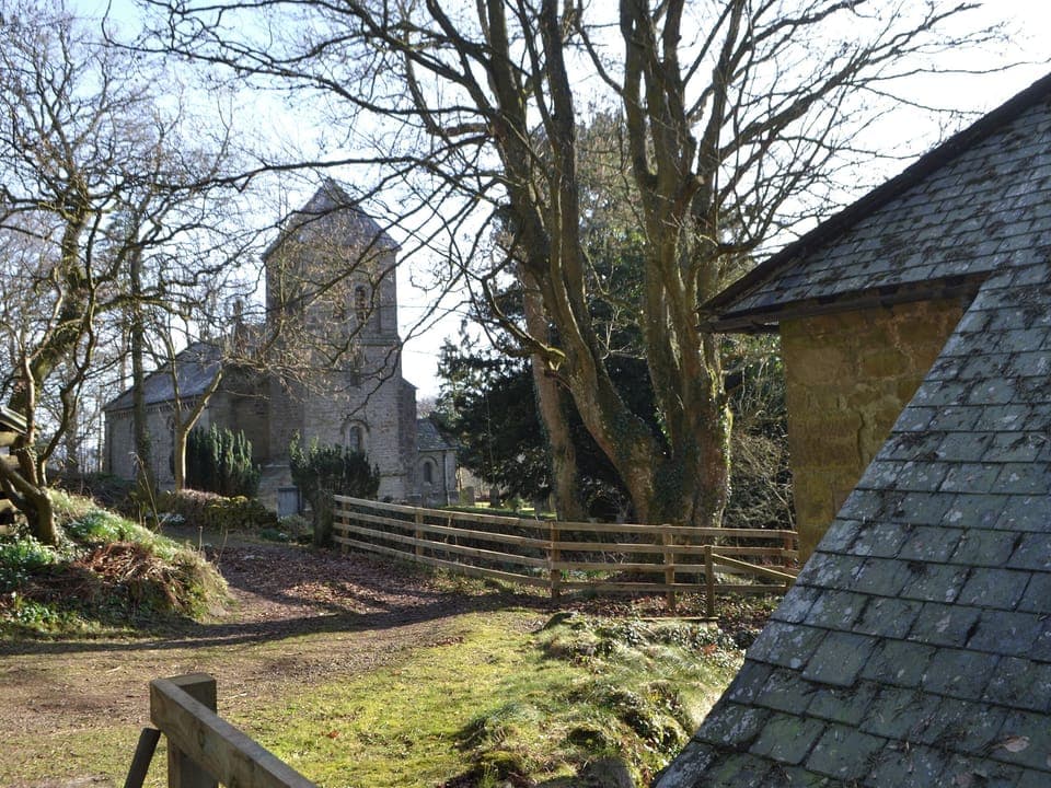View of the Church from the property | Horsley Cottage, Horsley, near Otterburn