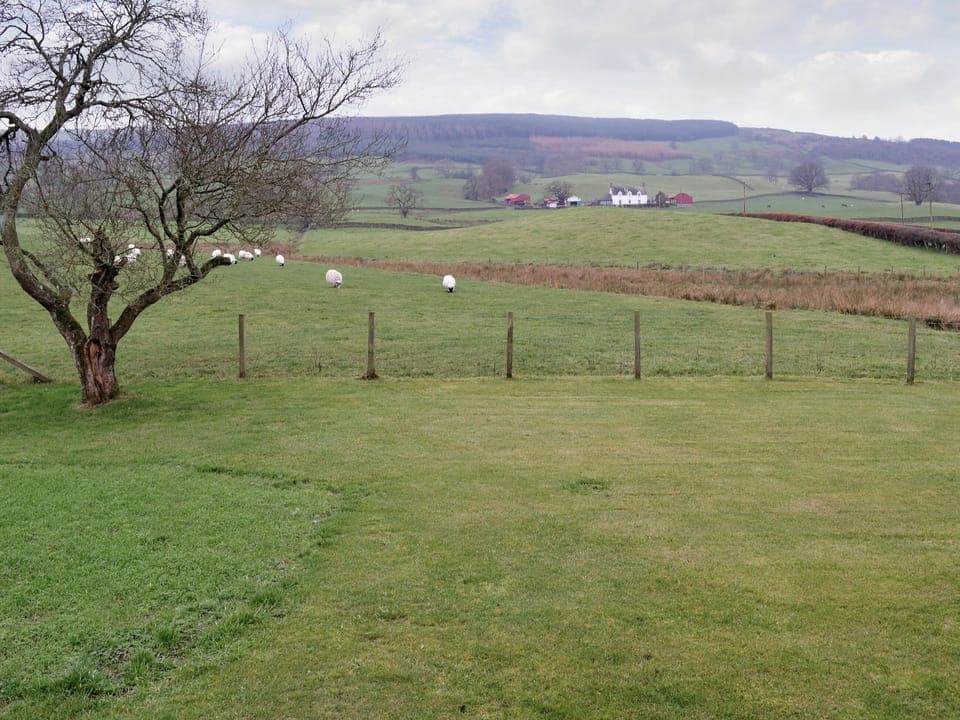 Outstanding rural views from the garden | Beuchan Bungalow - Beuchan Farm, Keir Mill, Thornhill