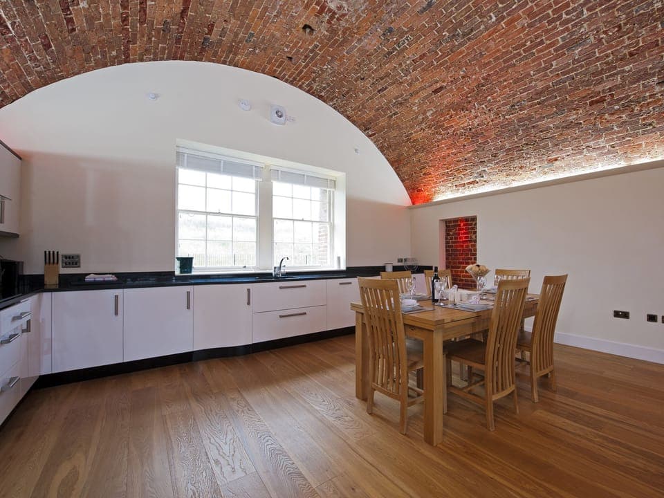 Kitchen/diner | The Sergeants Quarters - Golden Hill Fort, Freshwater