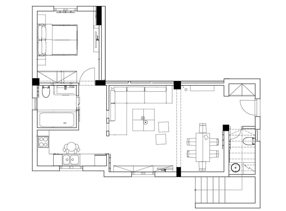 Apartment, 1 Bedroom, Sea View | Floor plan