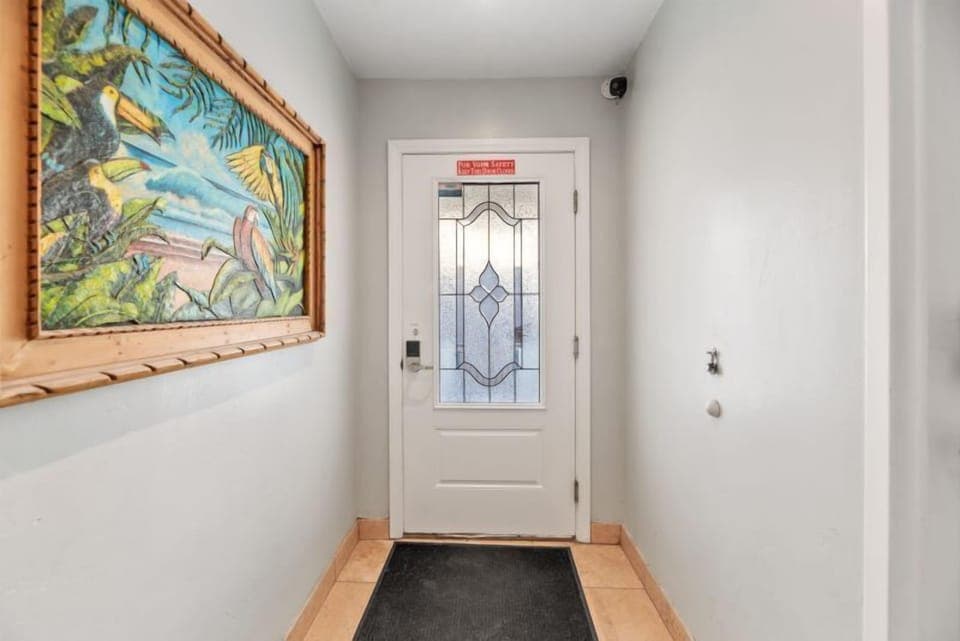 Ground floor security entrance into our building